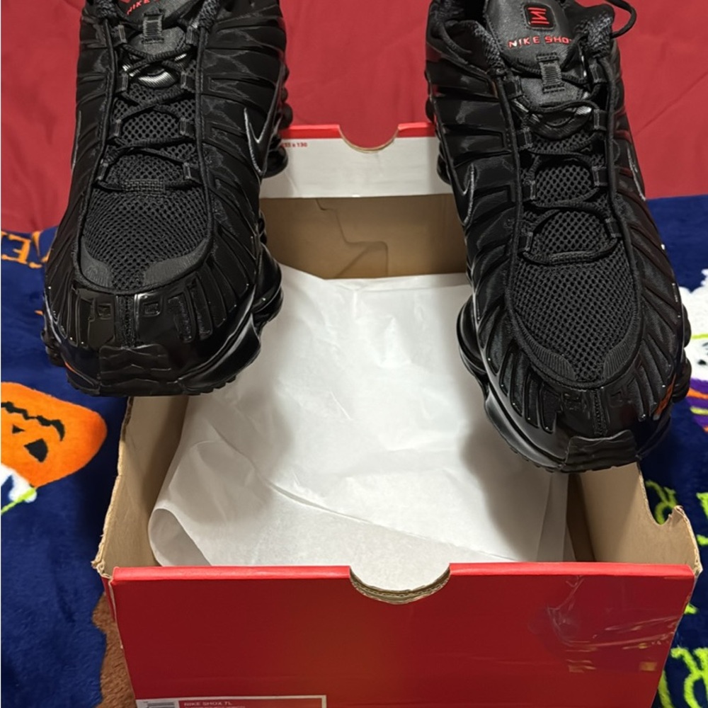 Nike Shox TL Black Men's Running Sneakers with Mesh Upper